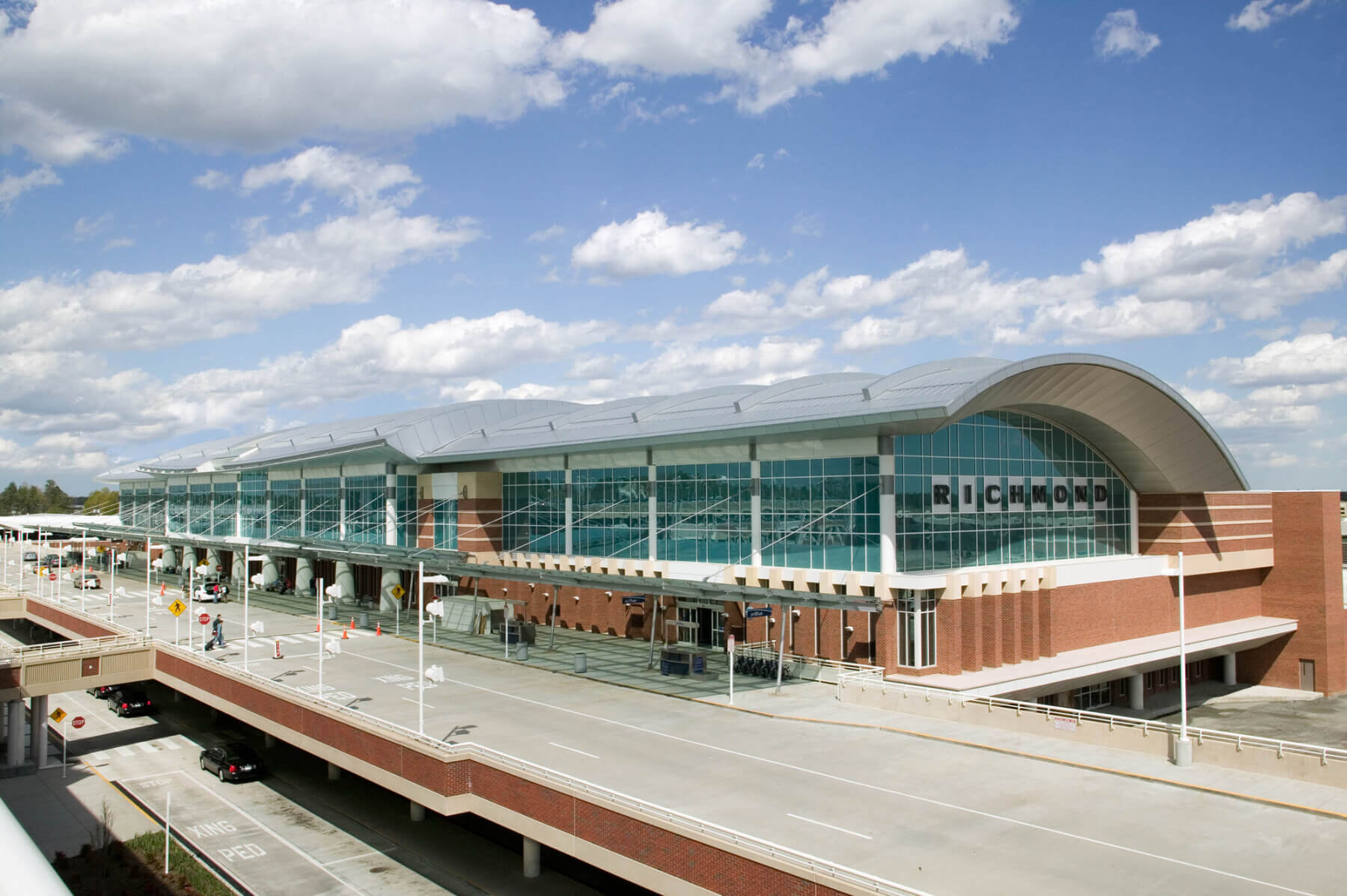 the exterior of the Richmond International Airport terminal building