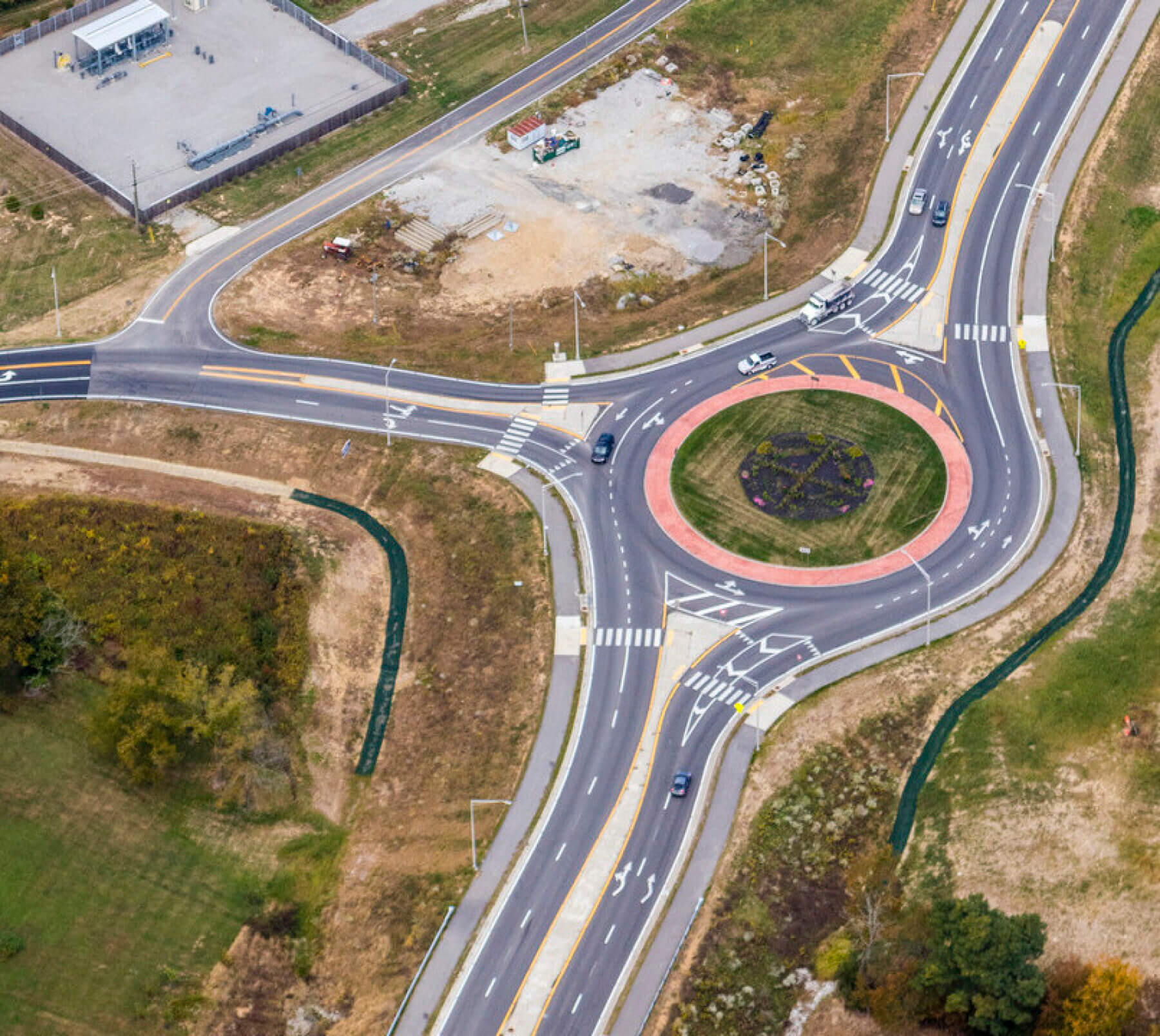 a roundabout on KY 237