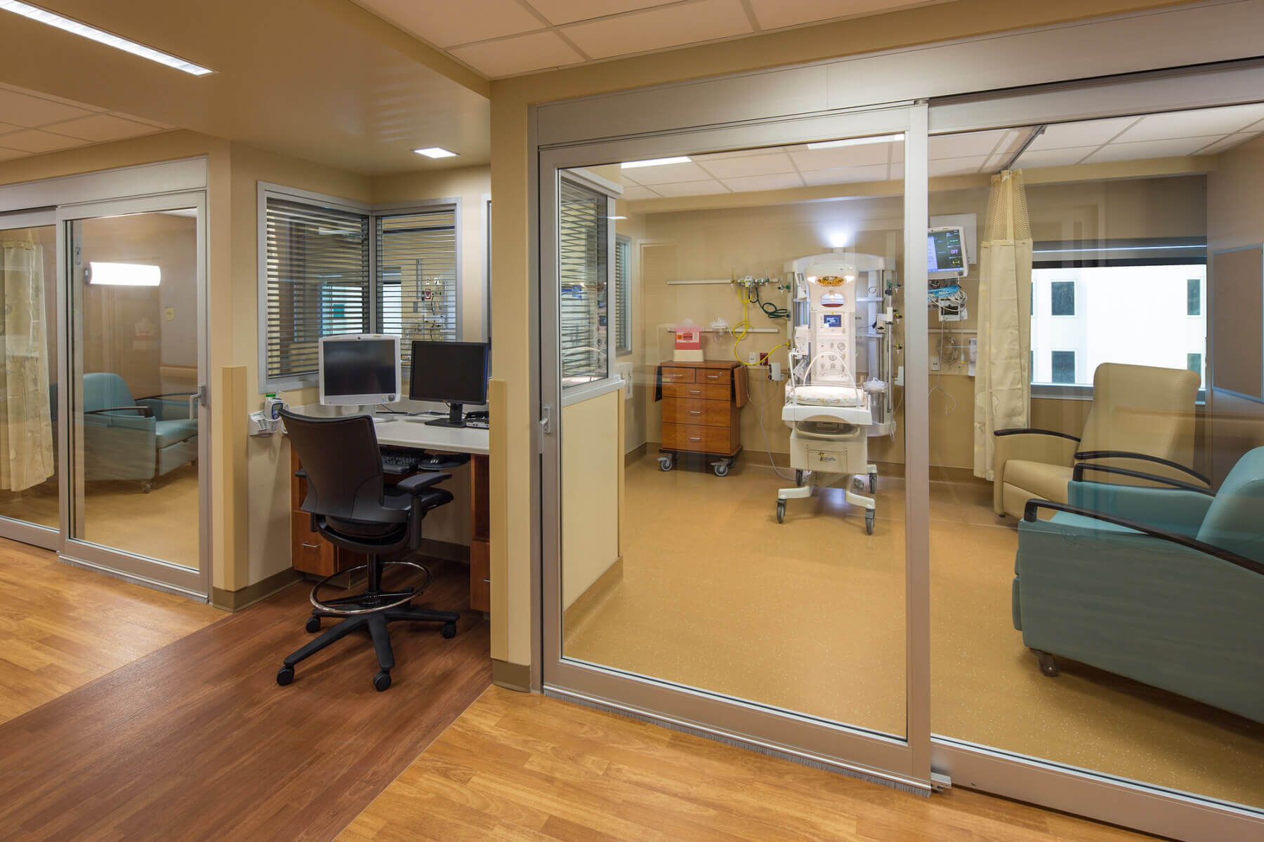 neonatal intensive care patient room in the inpatient tower at Sarasota Memorial Hospital