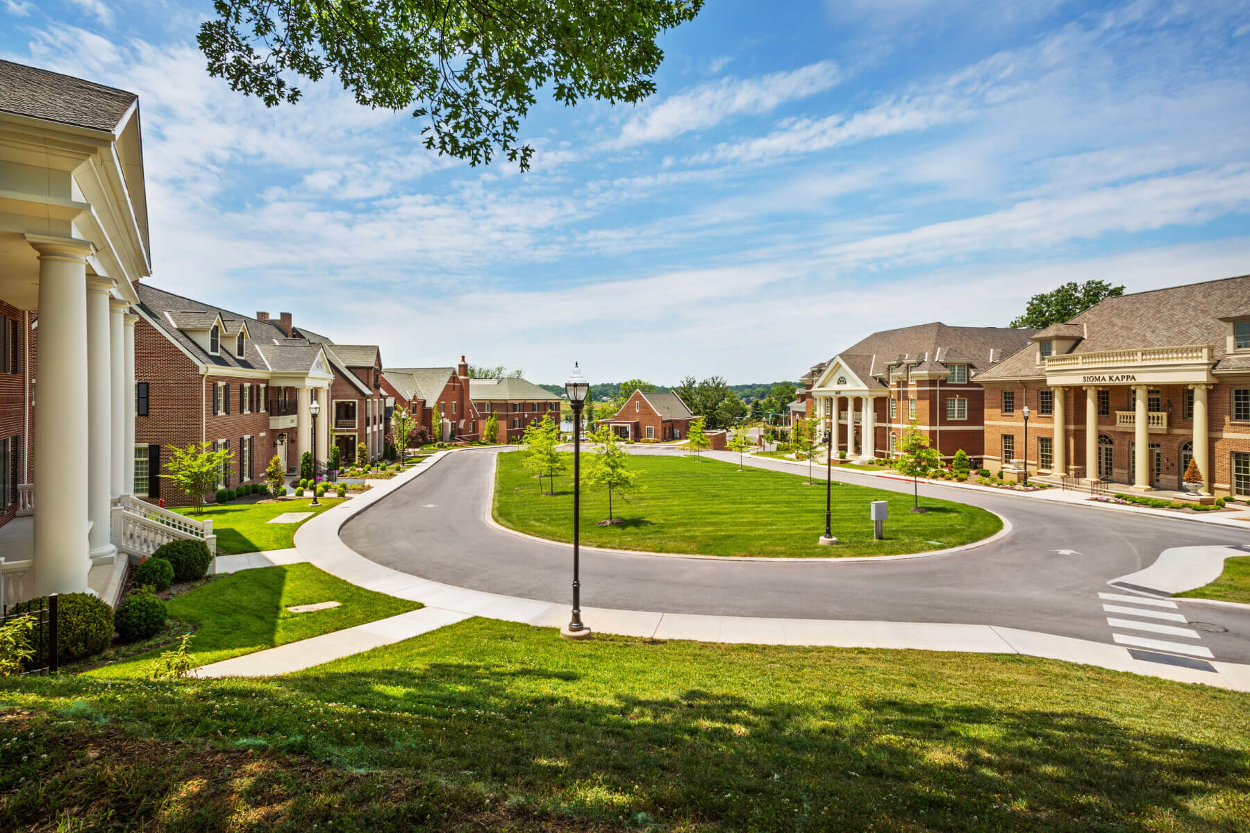 a shot showing the entire University of Tennessee’s Sorority Housing site