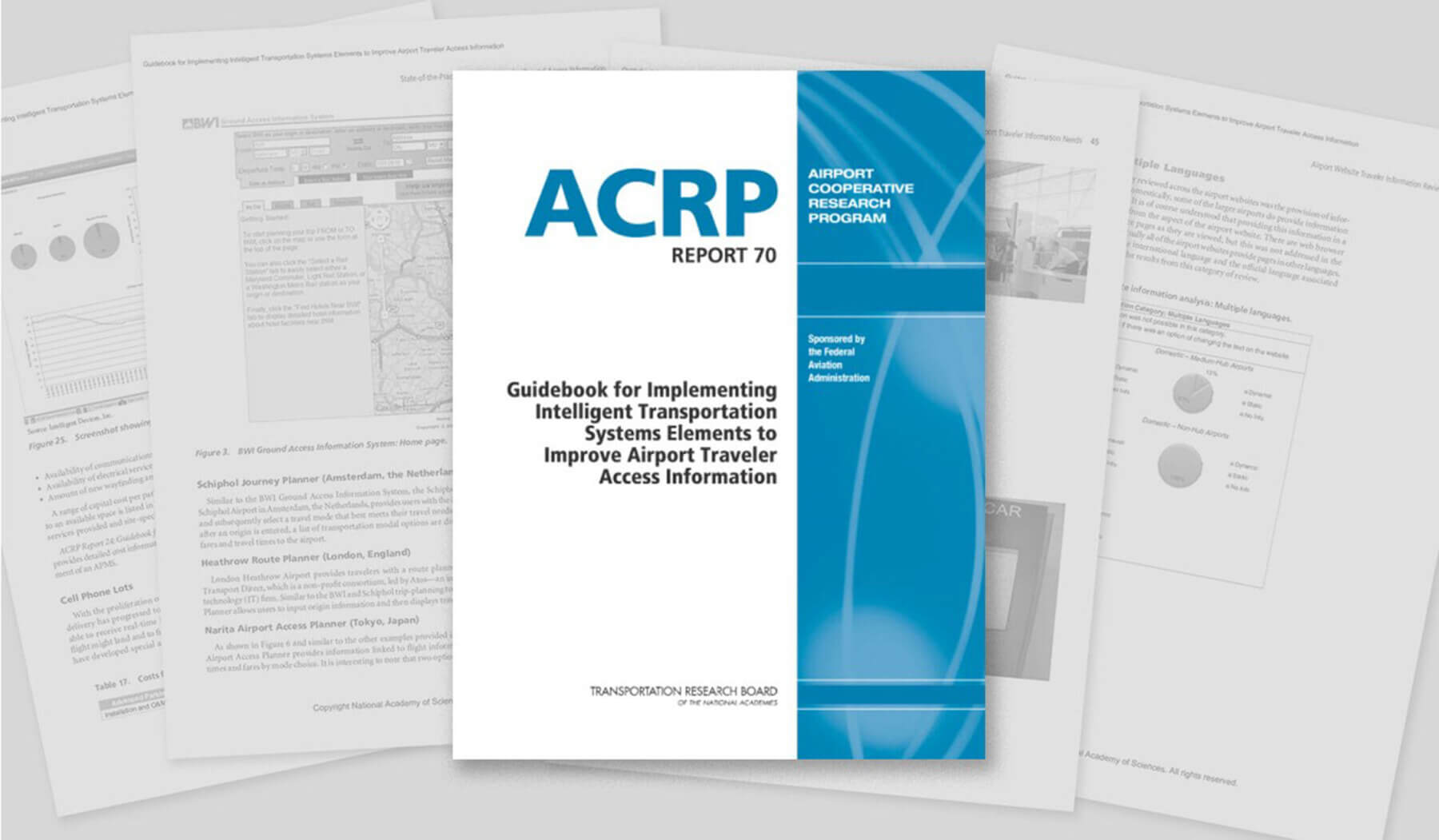 a close up of the cover of ACRP research report 70
