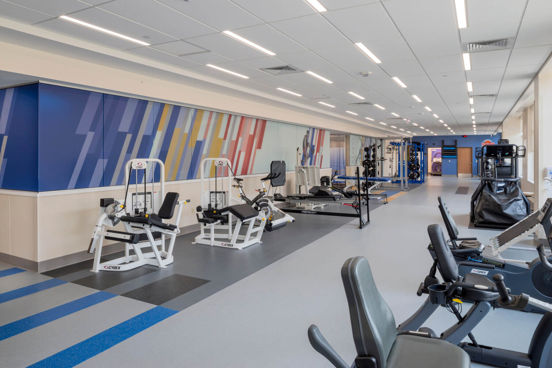 rehabilitation physical therapy gym at the orthopedic center addition