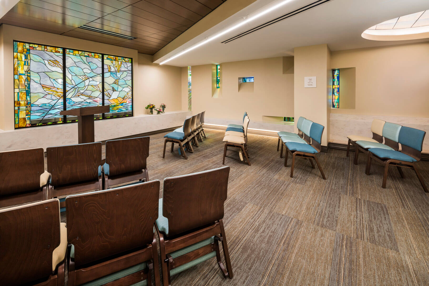 a chapel inside the patient tower
