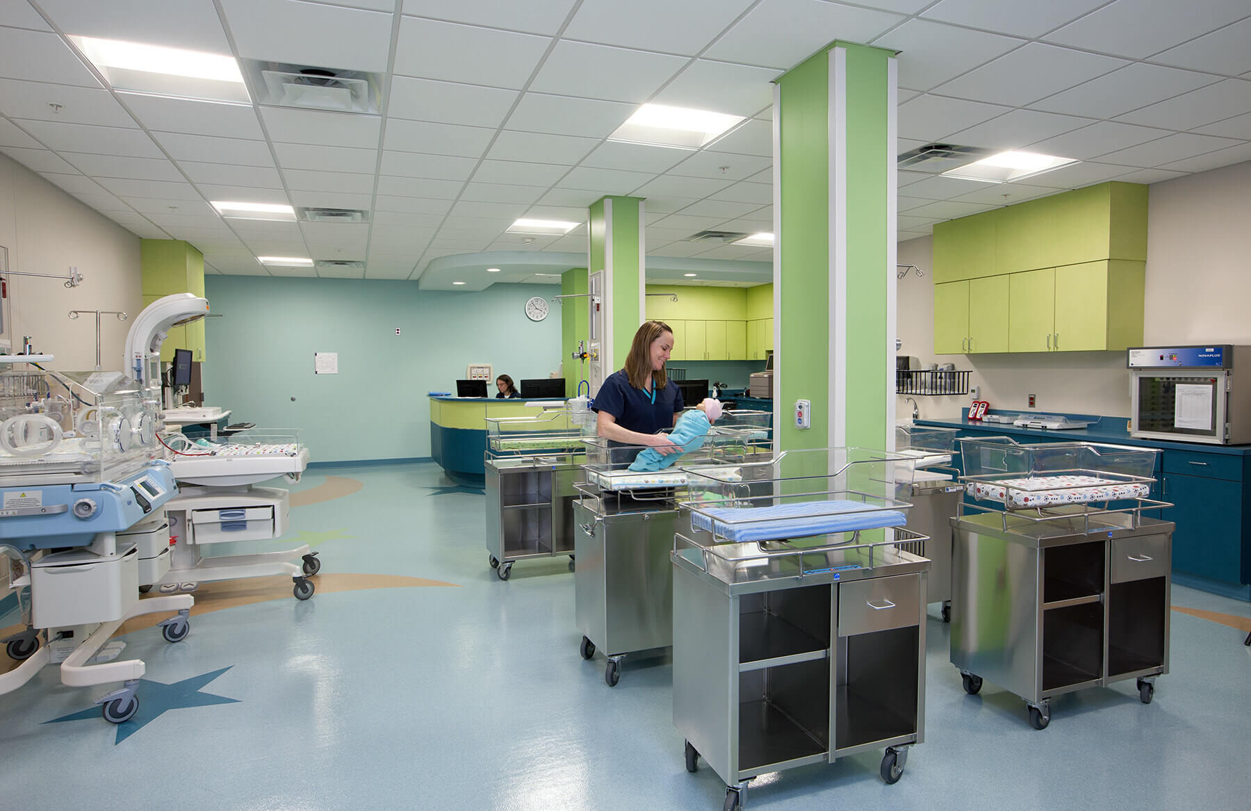 the nursery inside Novant Health Haymarket Hospital