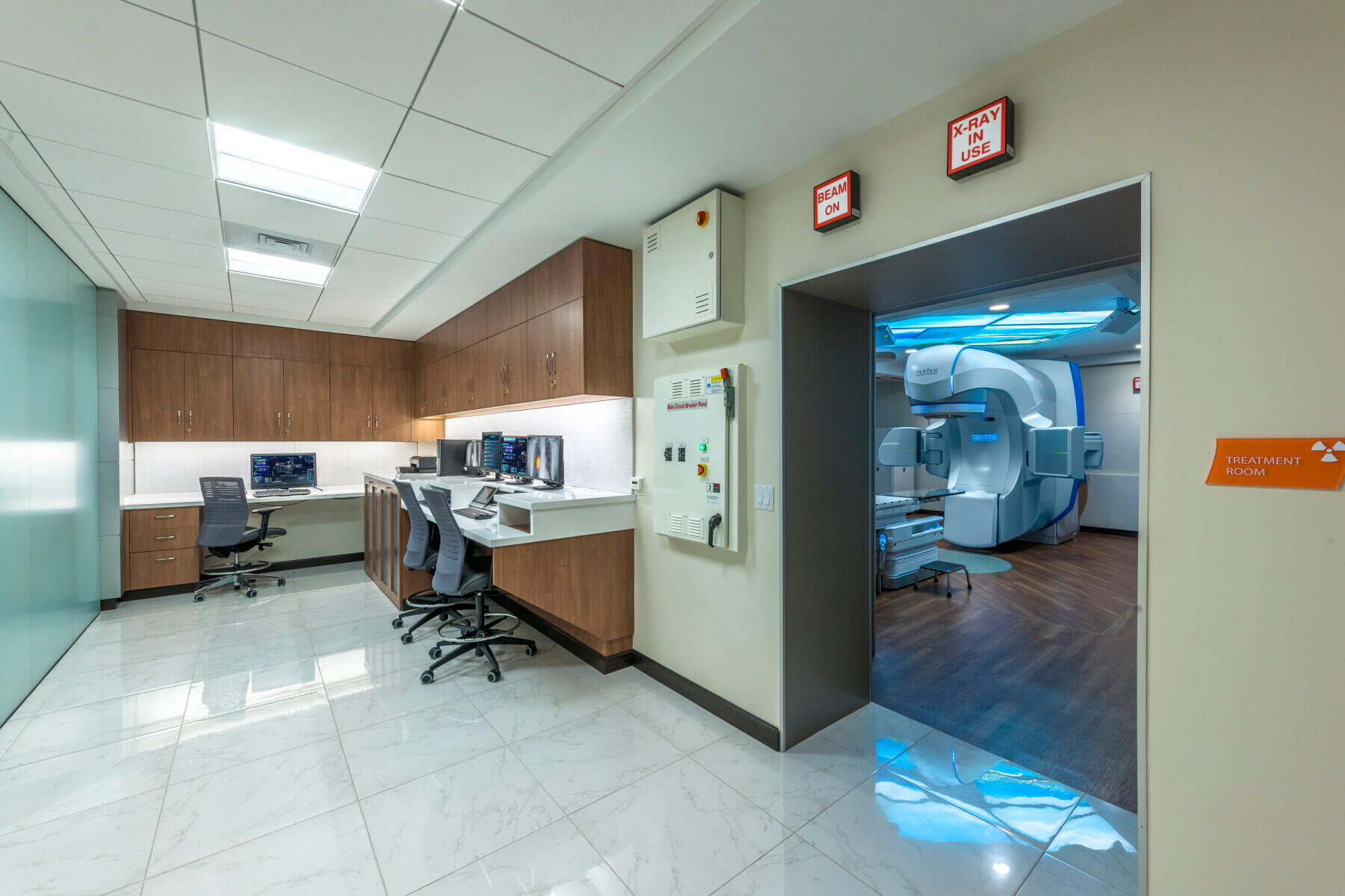 a cancer treatment room