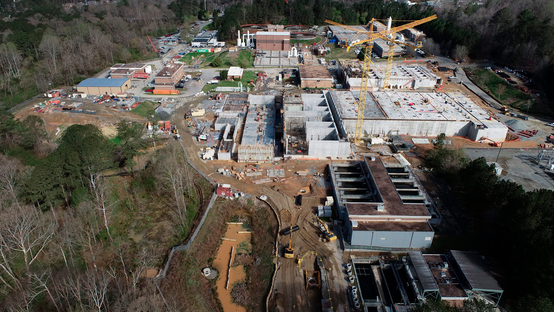 Aerial view of Big Creek Water Reclamation Facility.