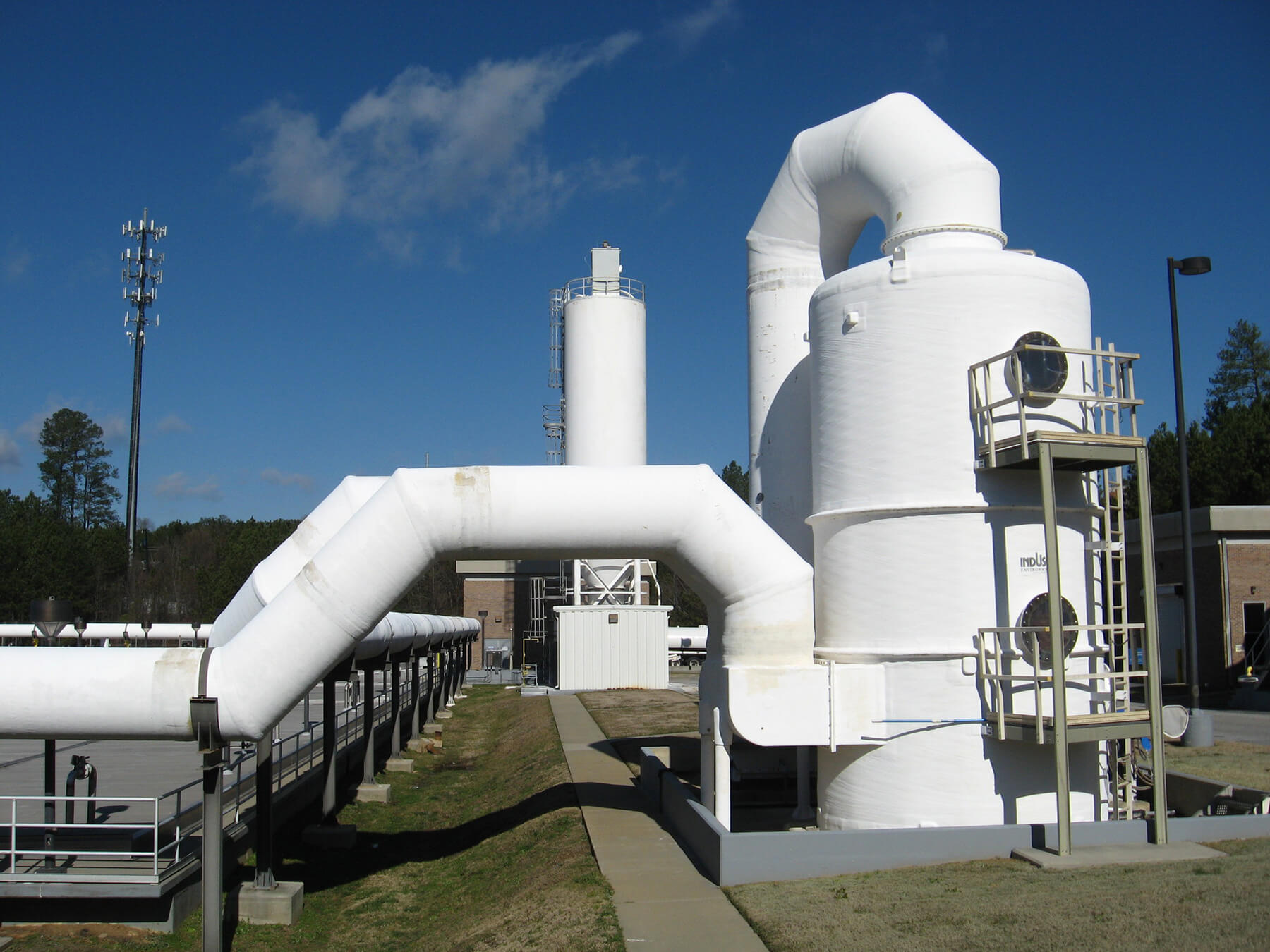 Plenum suction-style mechanisms pictured at Big Creek Water Reclamation Facility.