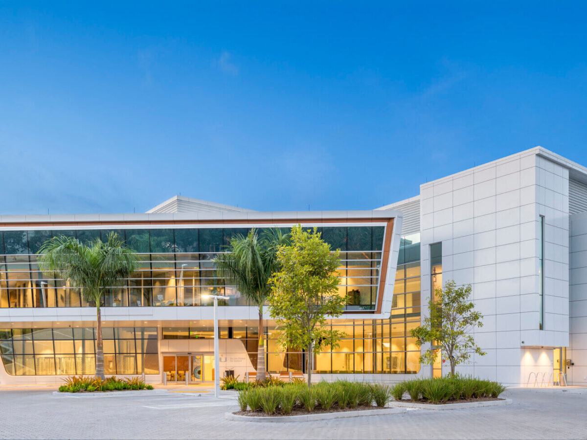 the exterior of Bascom Palmer Eye Institute