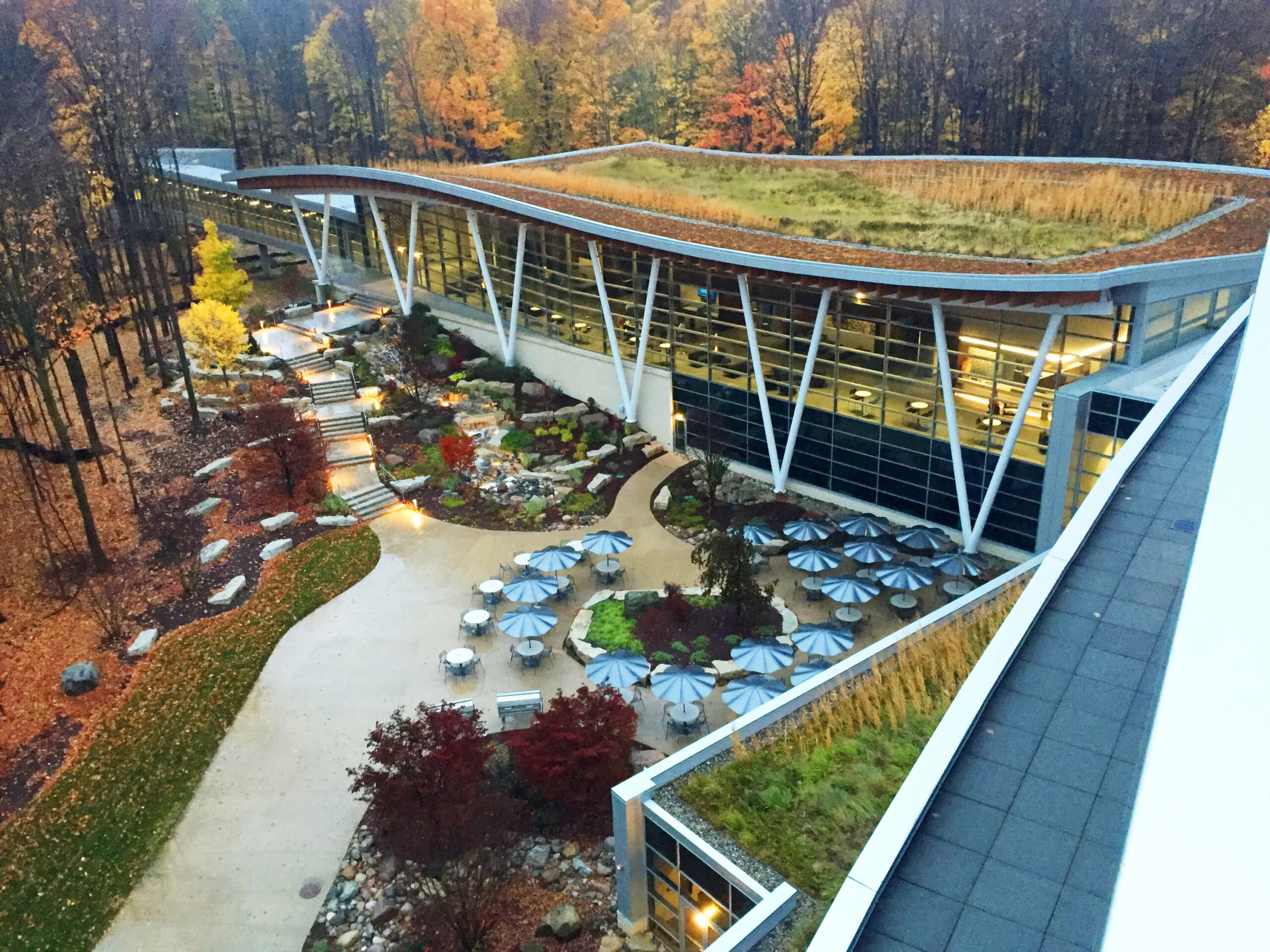 Green roof at Jackson National home office