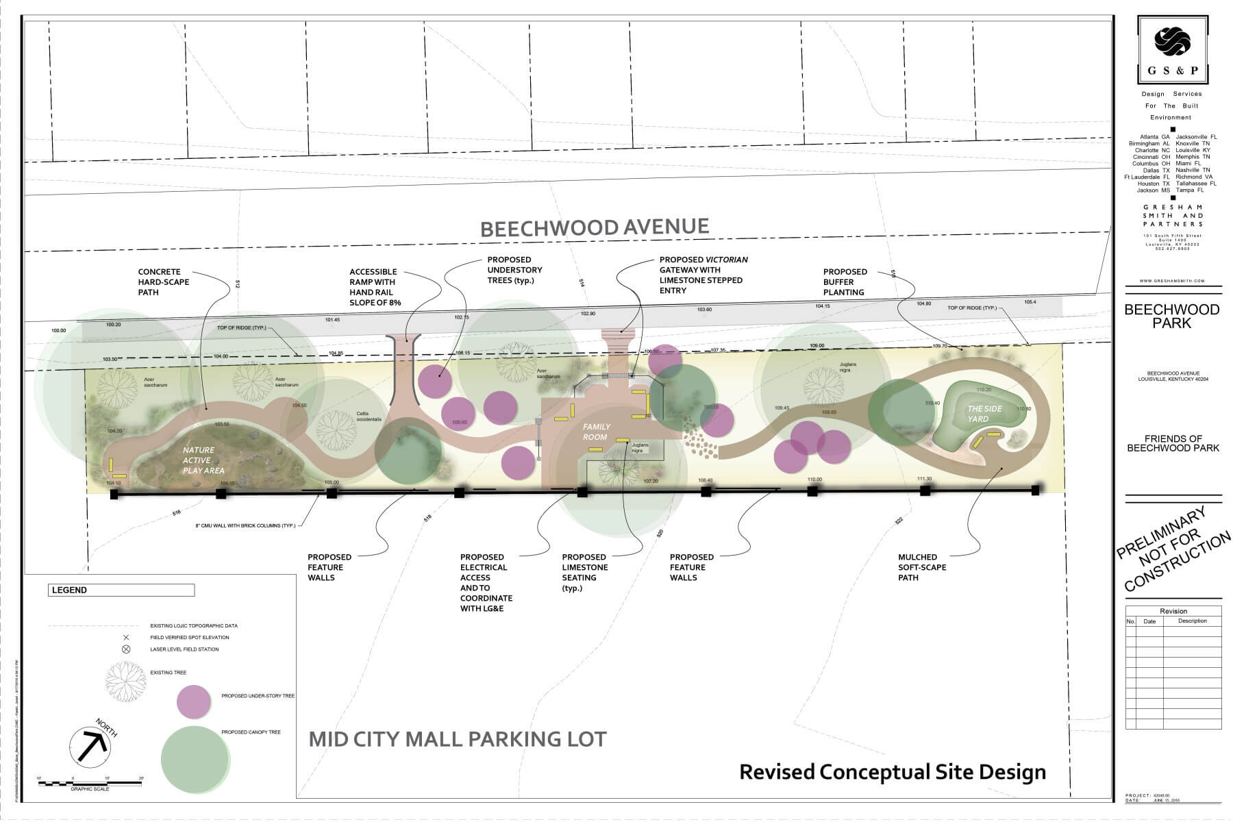 Final conceptual site design of Beechwood Park