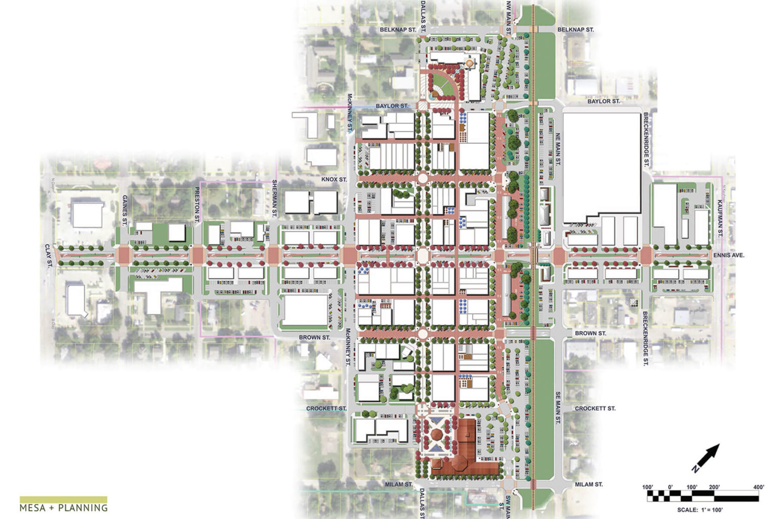 City of Ennis Downtown Master Plan Implementation Phase I - Gresham Smith