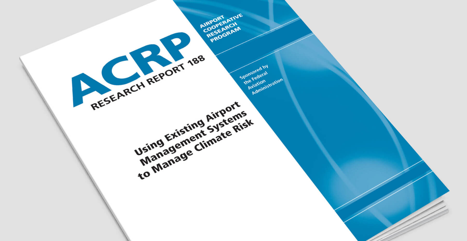a close up of the cover of ACRP research report 188