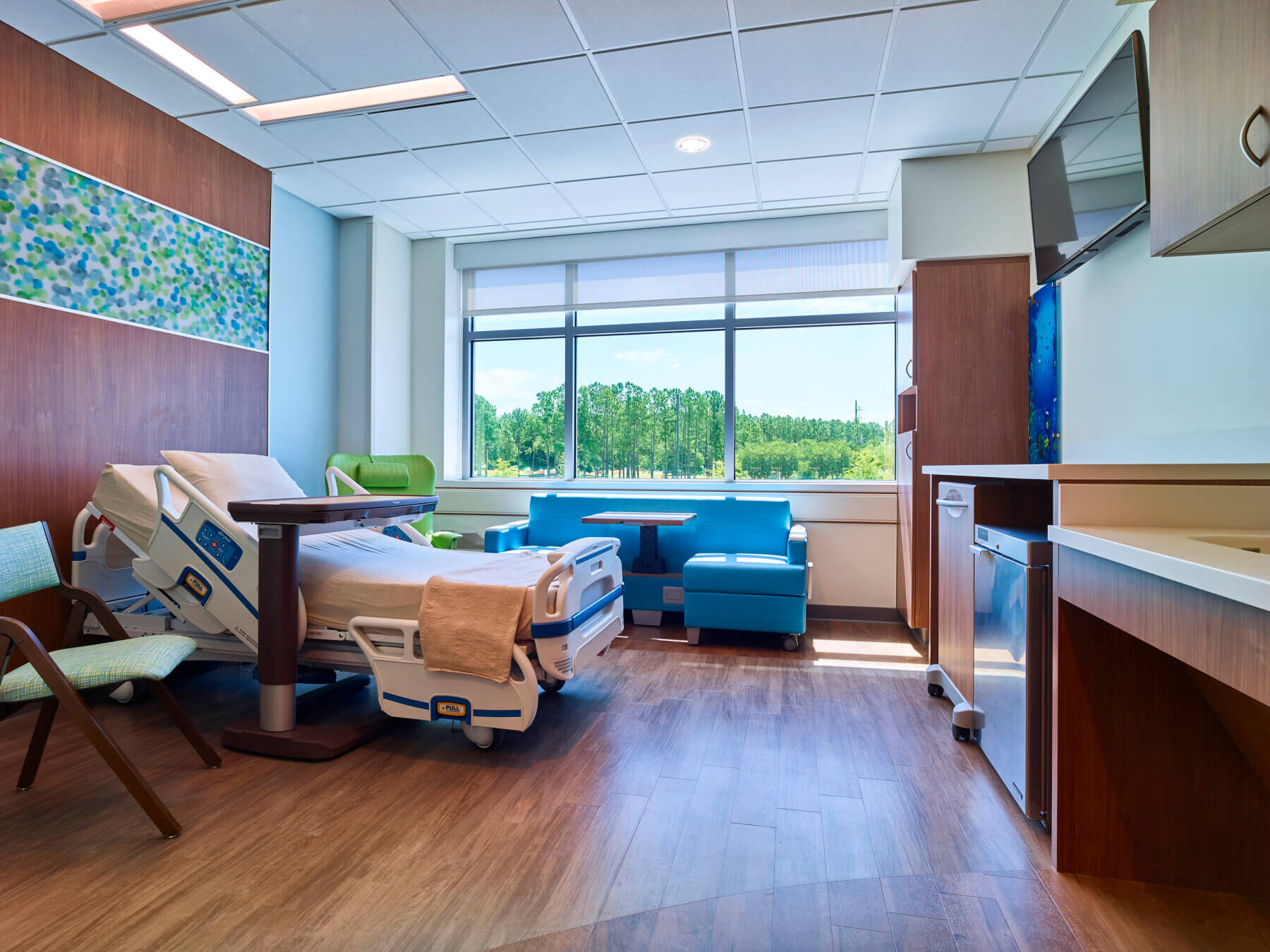 patient room in a hospital