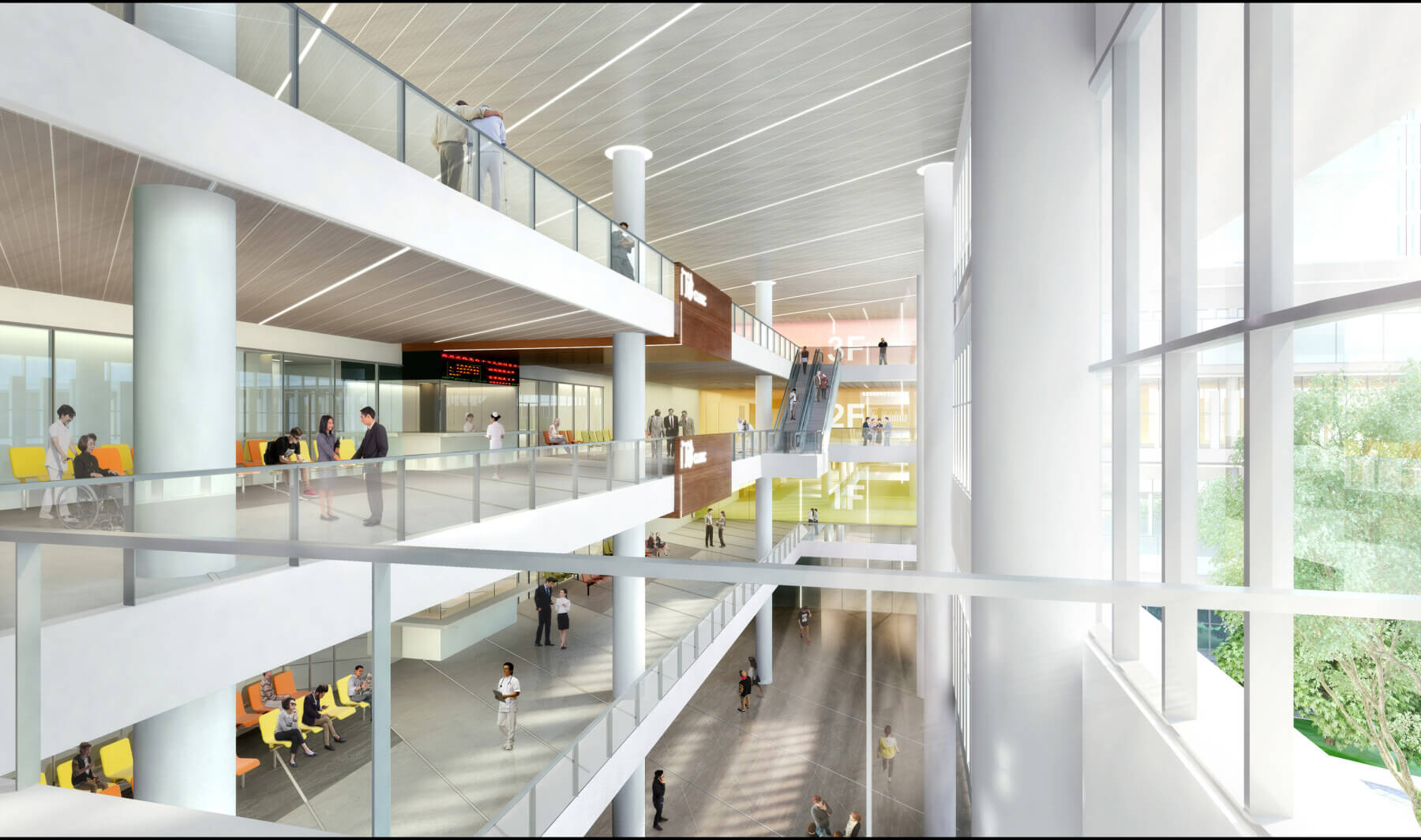 interior rendering of the hospital