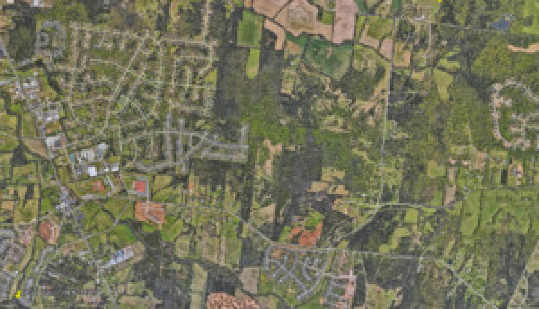 aerial image of Lochridge Subdivision