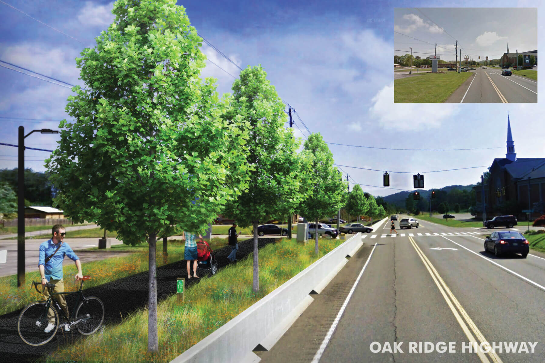 Oak Ridge Highway rendering