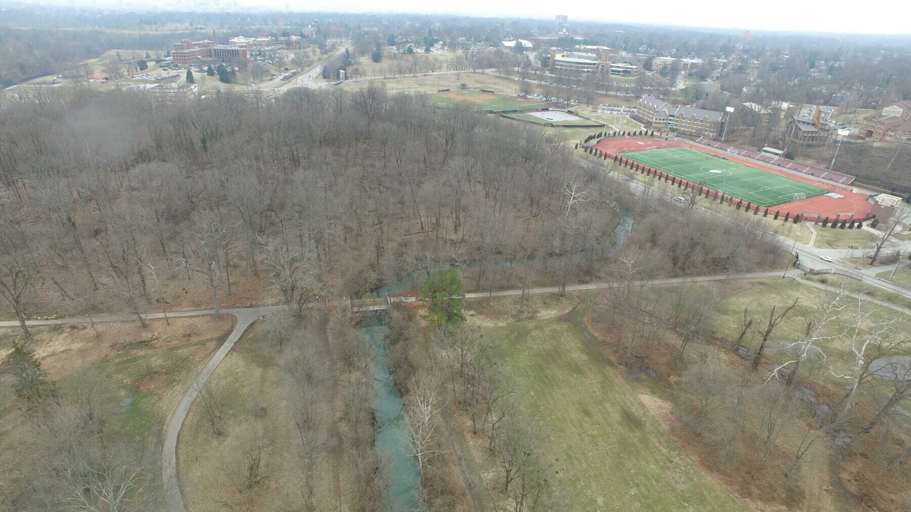 aerial view of Joe Creason Park